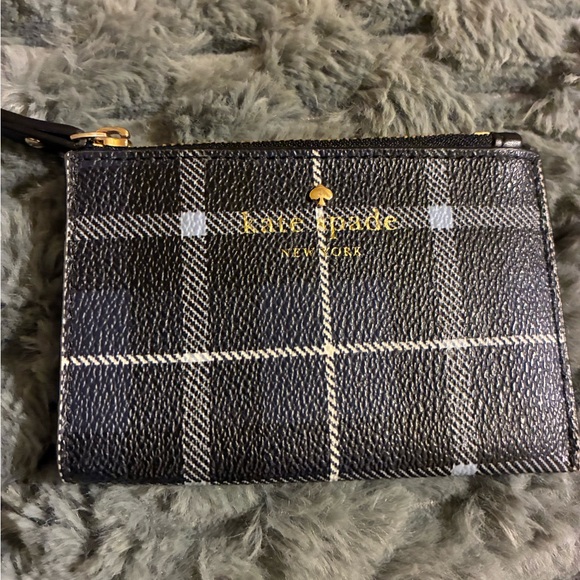 kate spade Handbags - Kate Spade Black and White Plaid ID Holder